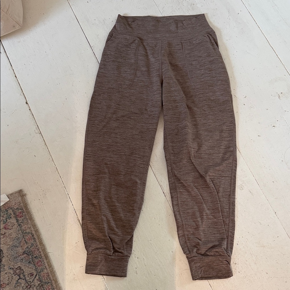 Joy Lab Small Women’s Cozy Heathered Taupe Jogger Pants